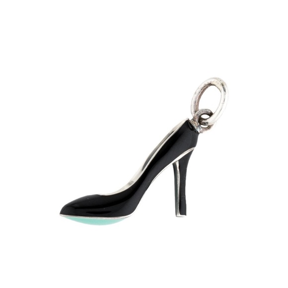 Authentic Tiffany & Co high heel pump Tiffany’s blue sole retired charm like new - Picture 2 of 10
